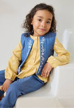 Bébé-Manteau, combipilote, nid d'ange-Manteau-Veste sans manches enfant en chambray camila