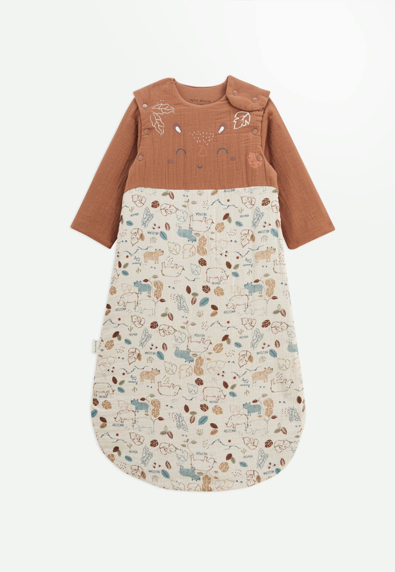 Gigoteuse Tog2 En Gaze De Coton Avec Manches Amovibles Kansas City Camel