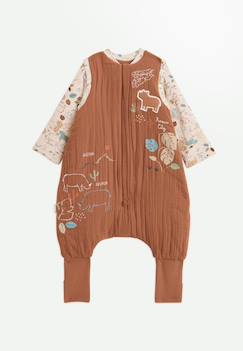 Turbulette tog 2 en gaze de coton avec pieds retroussables et manches amovibles kansas city  - vertbaudet enfant