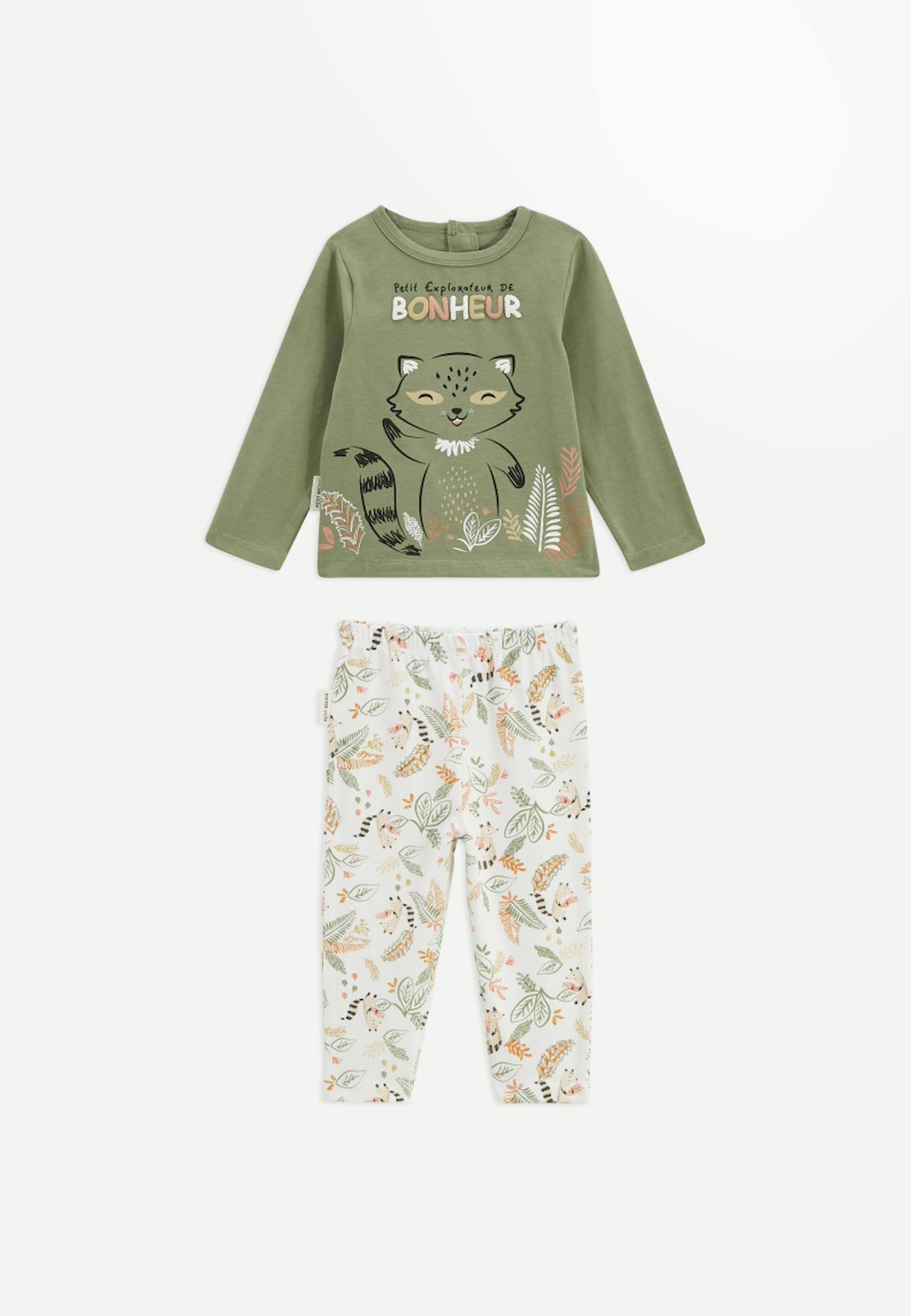 Pyjama enfant 2 pièces gabin vert
