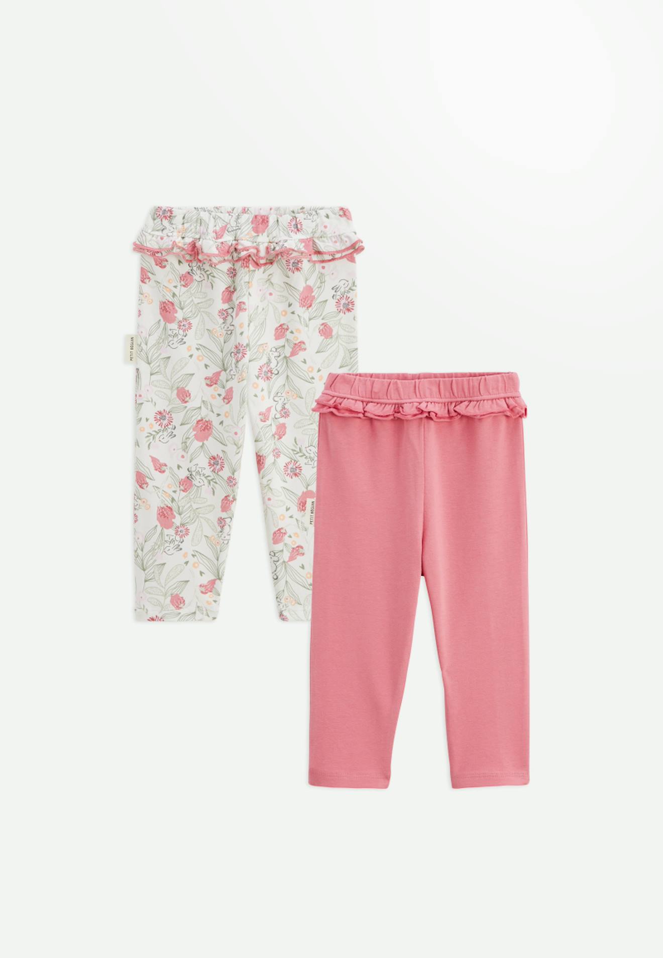 Lot De 2 Leggings Enfant Anaelle Rose