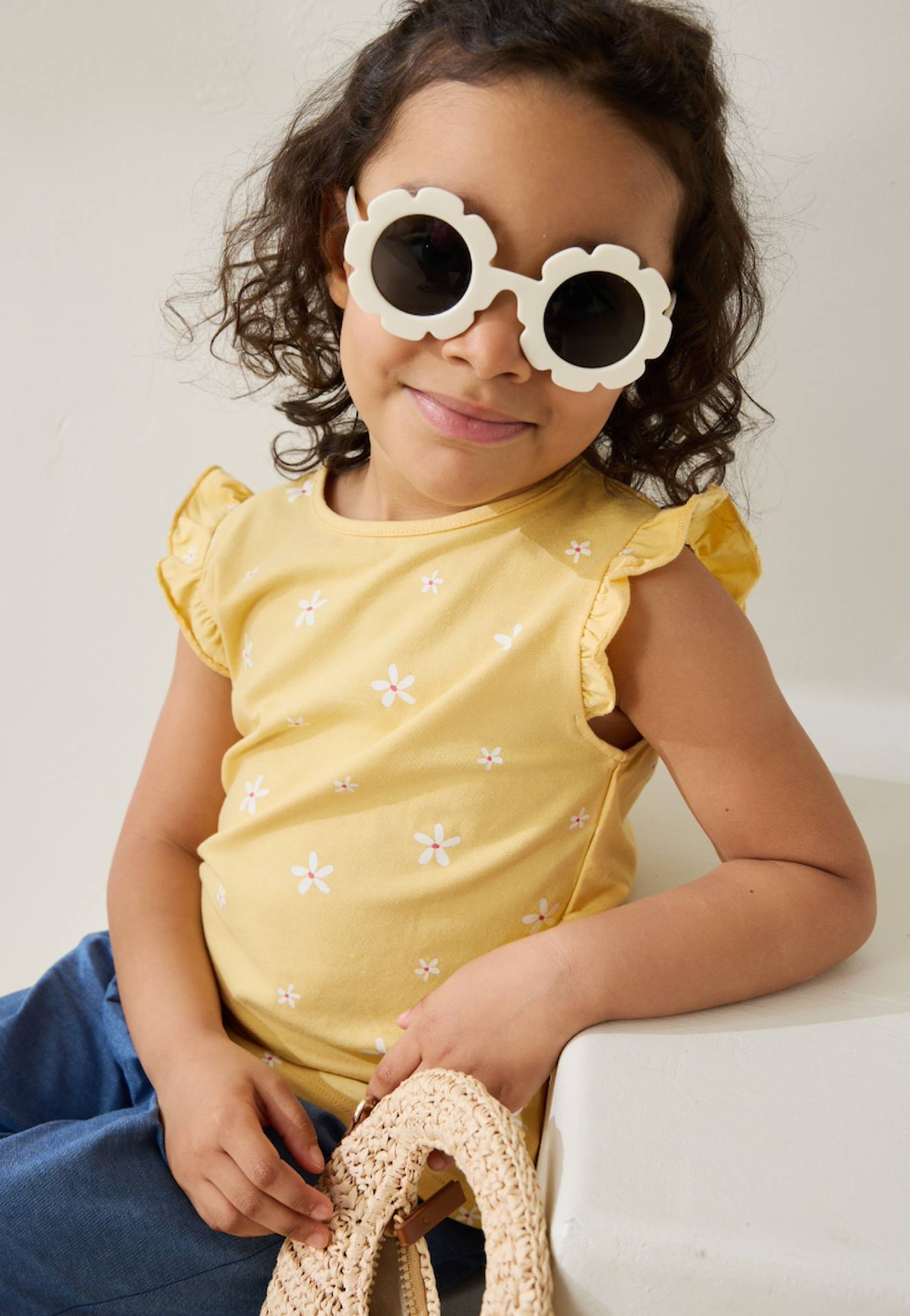 T-shirt Enfant Manches Courtes Camila Jaune