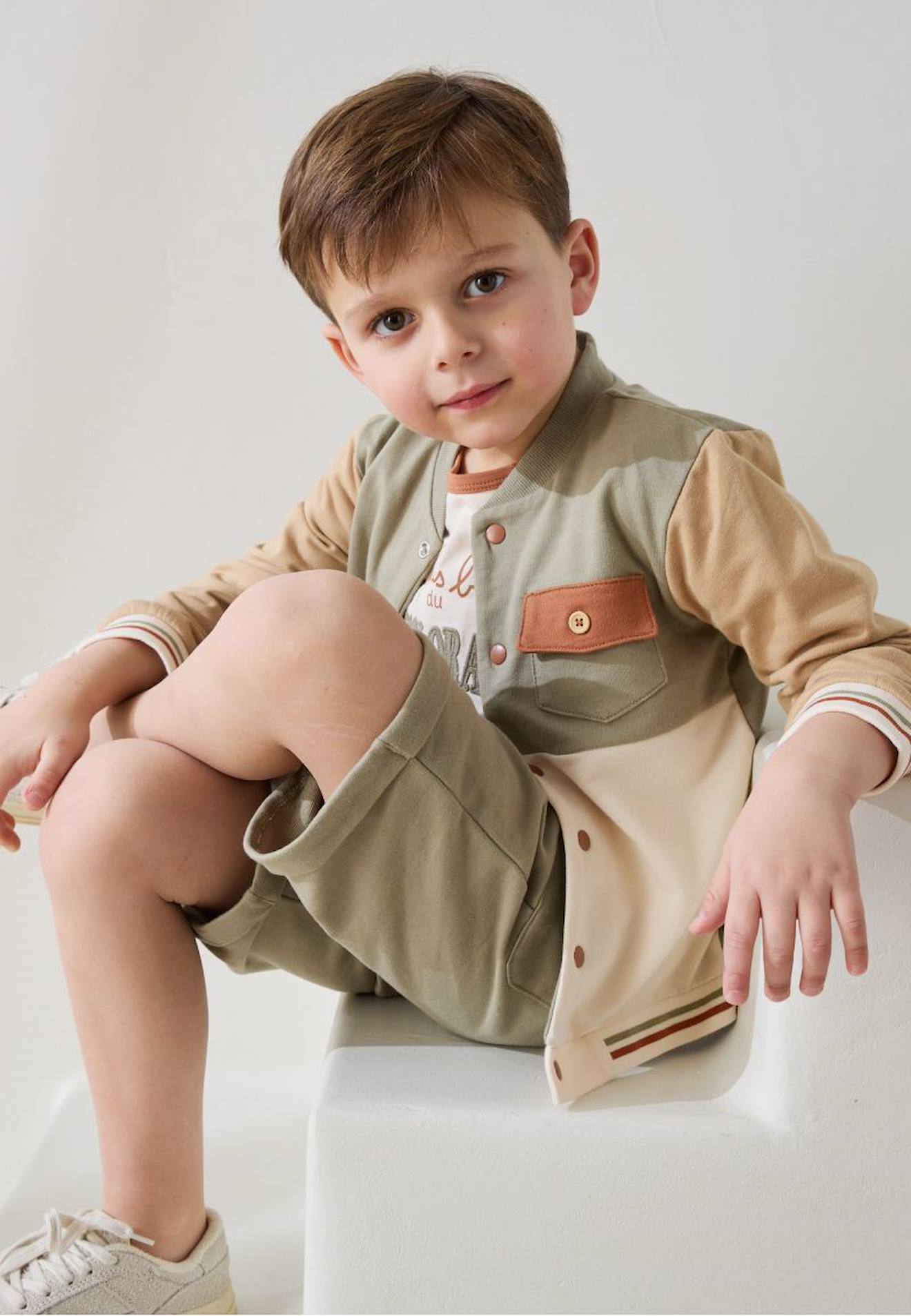 Veste Teddy Enfant Kansas City Kaki
