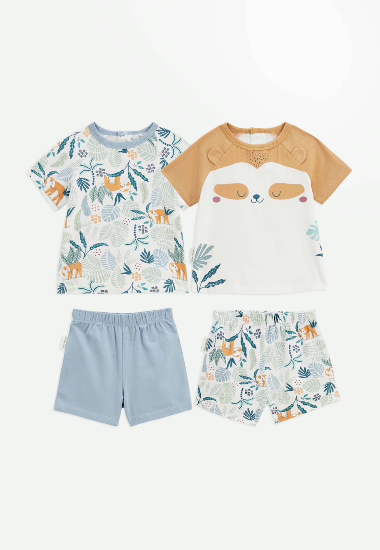 Lot de 2 pyjama short enfant 2 pièces baroudeur bleu