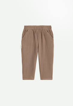-Pantalon enfant en gaze de coton baroudeur