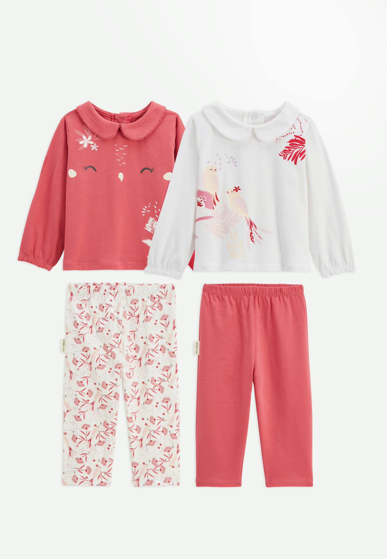 Lot De 2 Pyjamas Enfant 2 Pièces Camila Rose Lot De 2 Pyjamas Enfant 2 Pièces Camila Rose