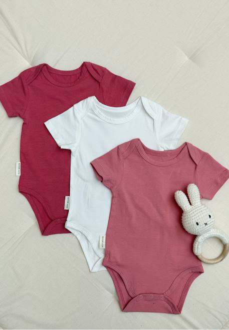 Bébé-Lot de 3 bodies bébé manches courtes anaelle