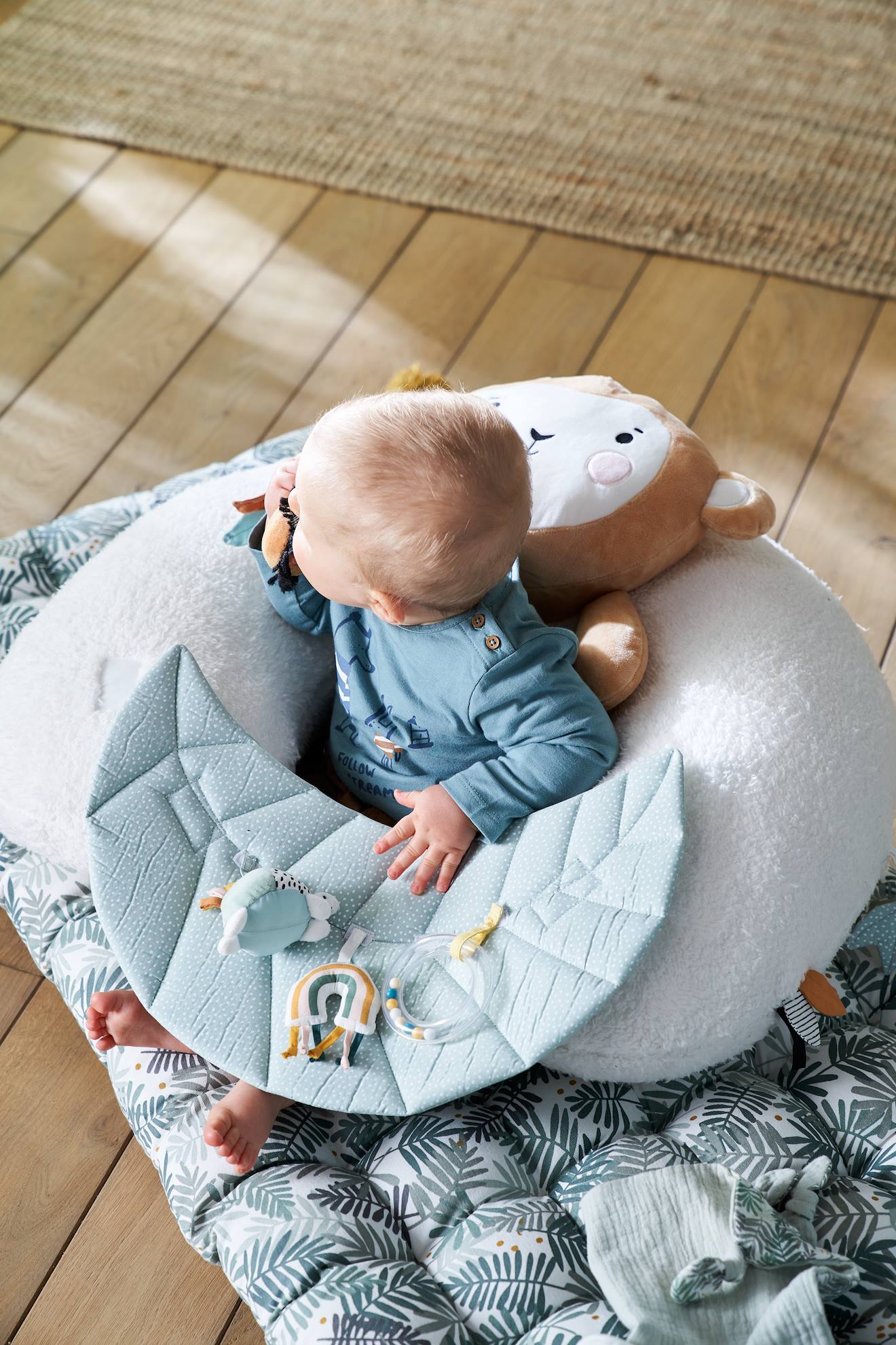 Coussin bébé des découvertes écru (Vertbaudet) - Image 1