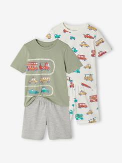 Lot 2 pyjashorts véhicules  - vertbaudet enfant