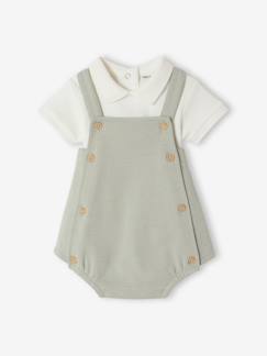 Ensemble 2 pièces barboteuse body bébé  - vertbaudet enfant
