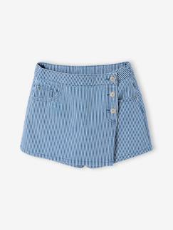 Jupe short fille rayée  - vertbaudet enfant