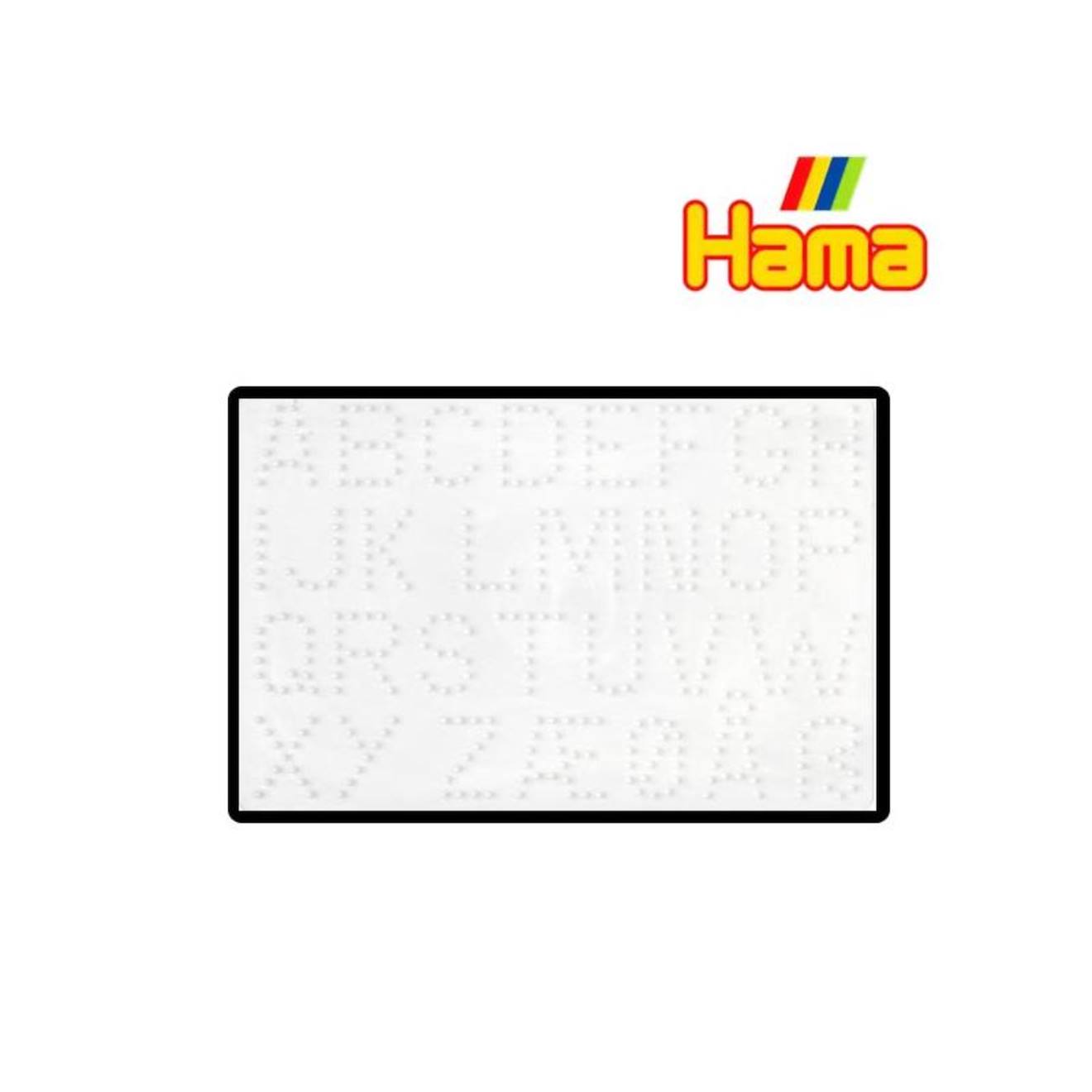 Plaque Lettres Pour Perles À Repasser Enfant Blanc