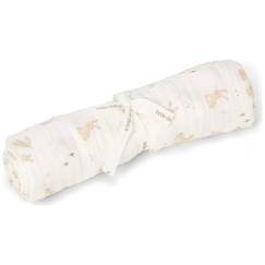 -Lange xl en gaze de coton little goose (120 x 120 cm)