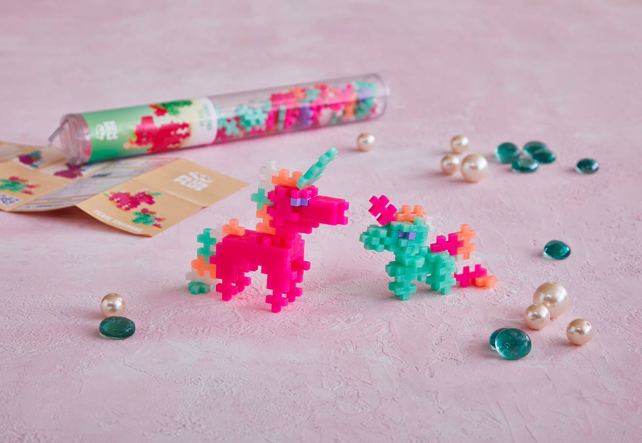 Tube Licorne Perle - 100 Pcs Multicolore