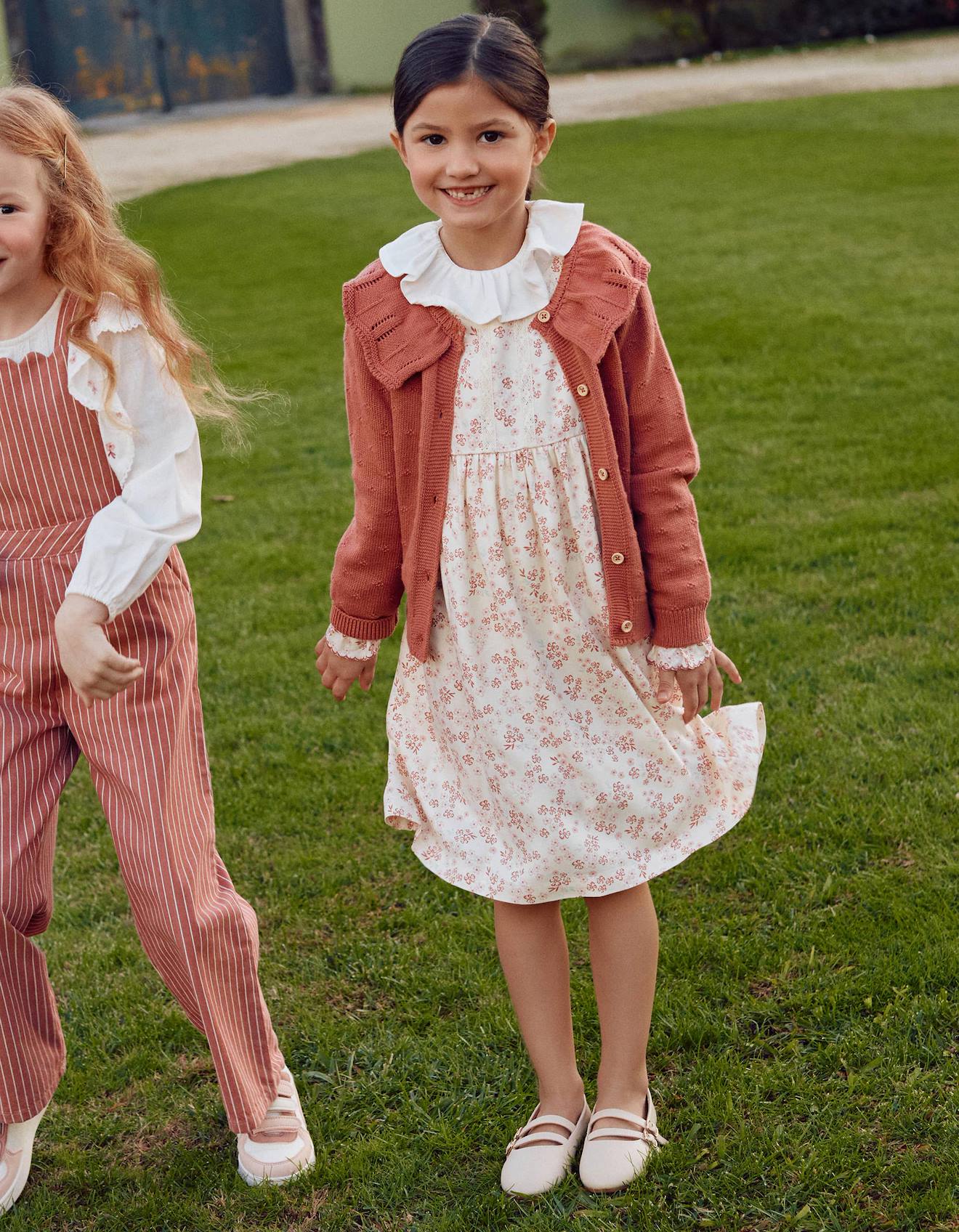 Robe Florale Manches Longues Et Doublure Blanc 23 €