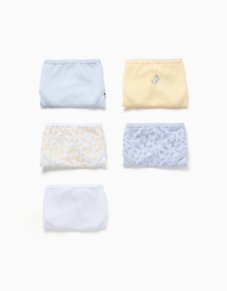 Lot de 5 culottes en coton à imprimés floraux  - vertbaudet enfant