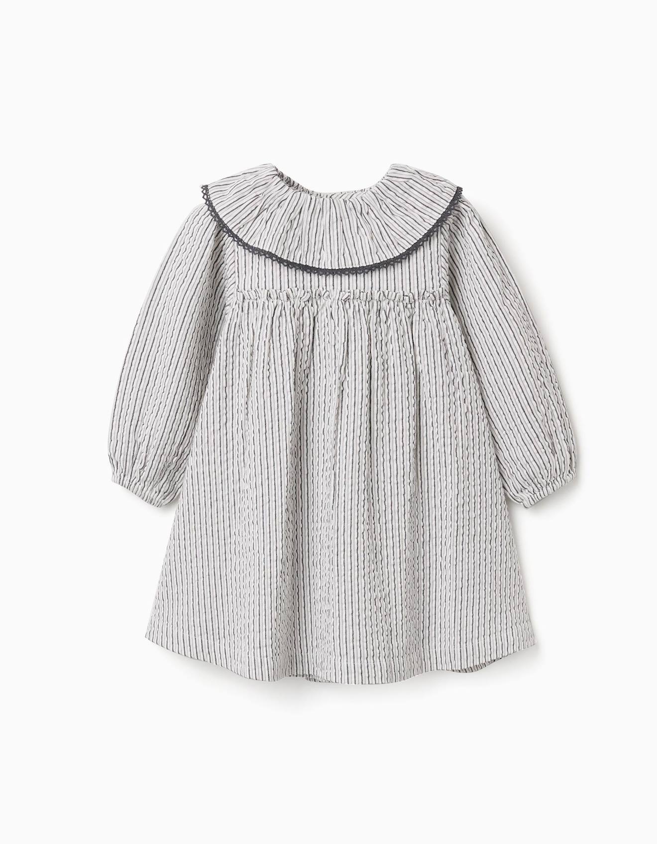 Robe En Coton Ray Col Volant Bs Blanc 33 €