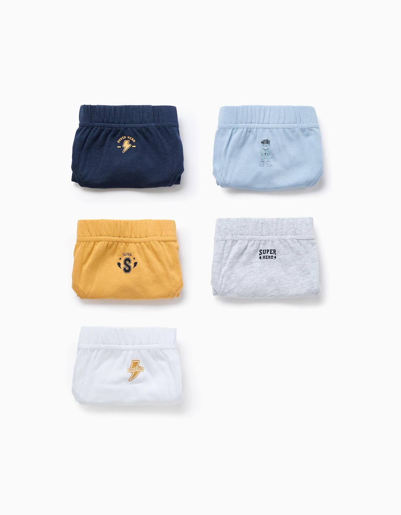 Lot De 5 Slips En Coton À Imprimés Super-héros Multicolore