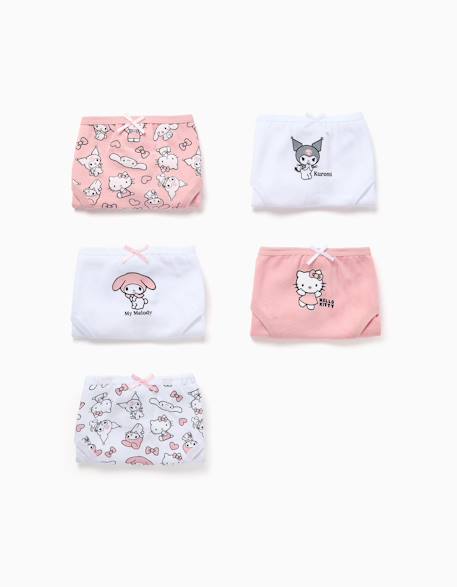 Lot de 5 culottes en coton hello kitty & friends  - vertbaudet enfant