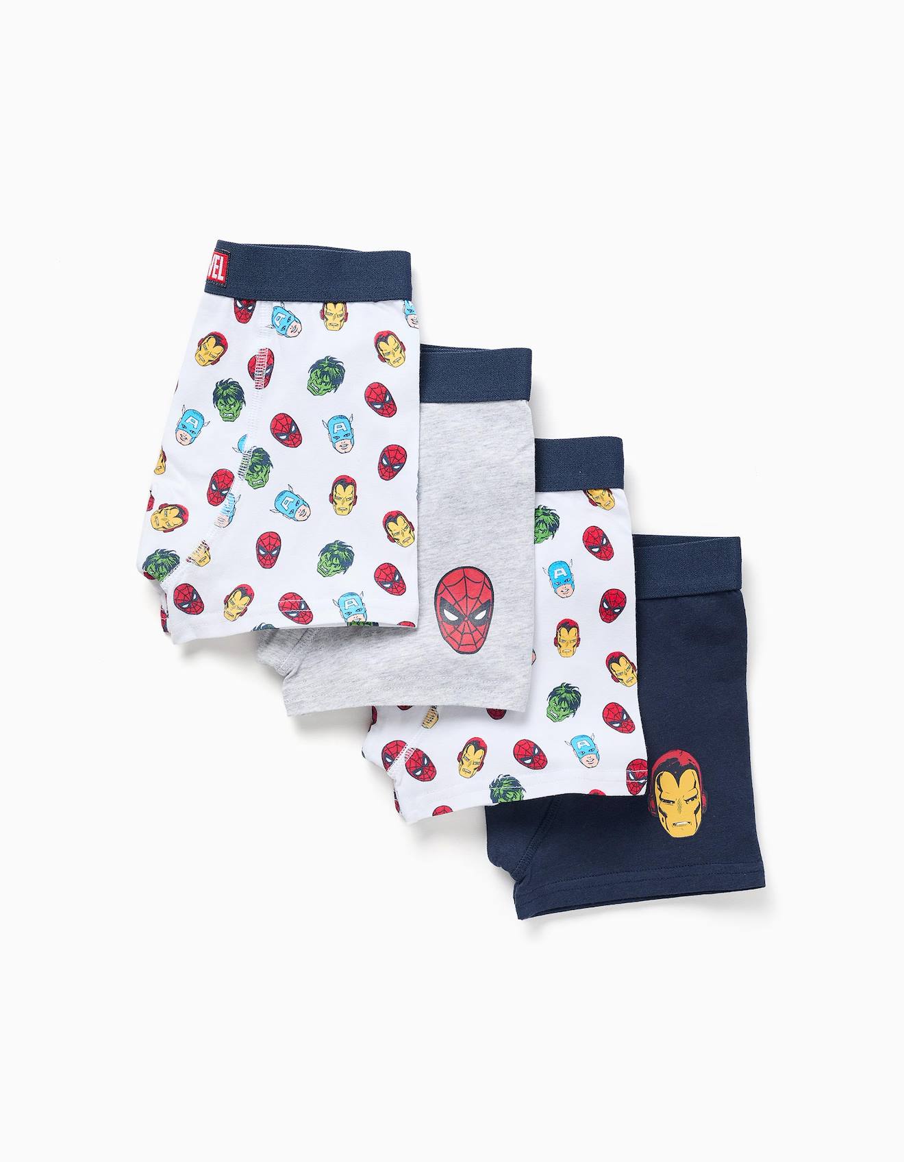 Lot De 4 Boxers À Imprimés Avengers Multicolore