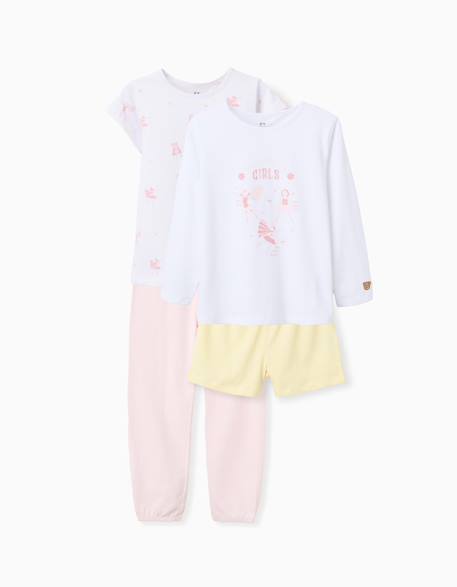 Lot de 2 pyjamas en coton avec imprimés  - vertbaudet enfant