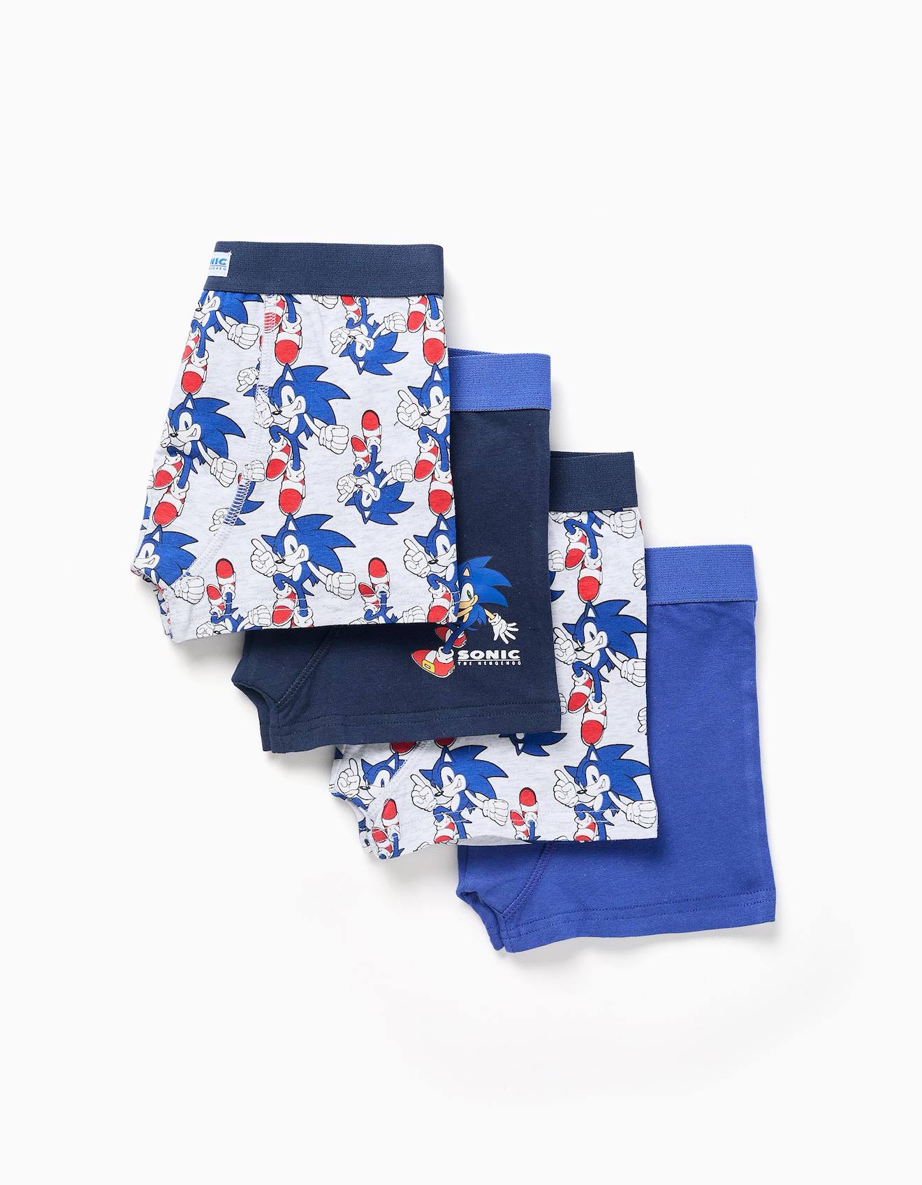 Lot De 4 Boxers À Imprimés Sonic Multicolore
