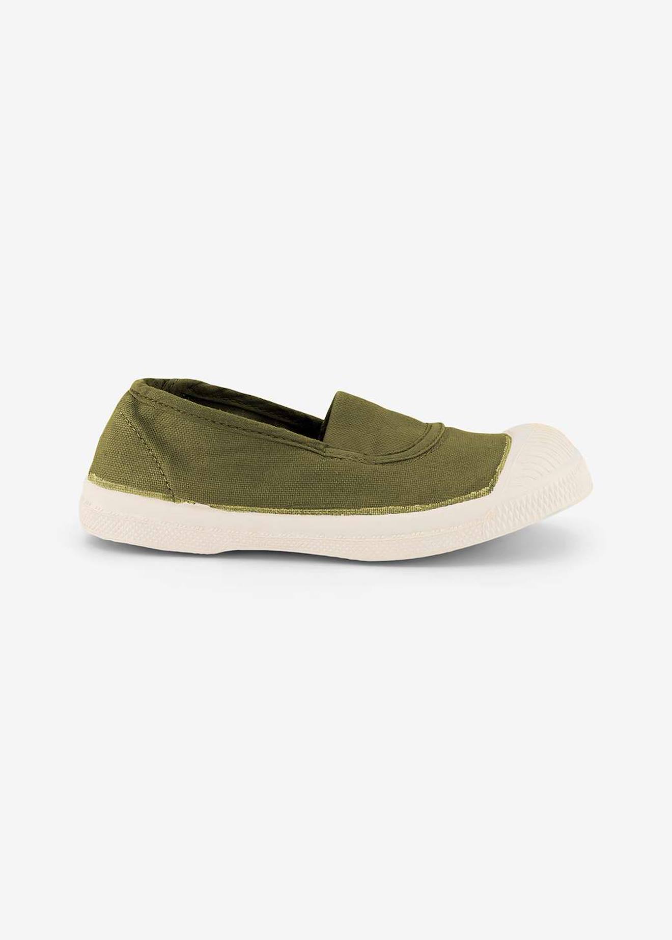 Tennis Elastique Enfant Kaki Tennis Elastique Enfant Kaki