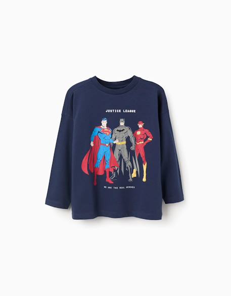 T-shirt en coton avec imprimé justice league  - vertbaudet enfant