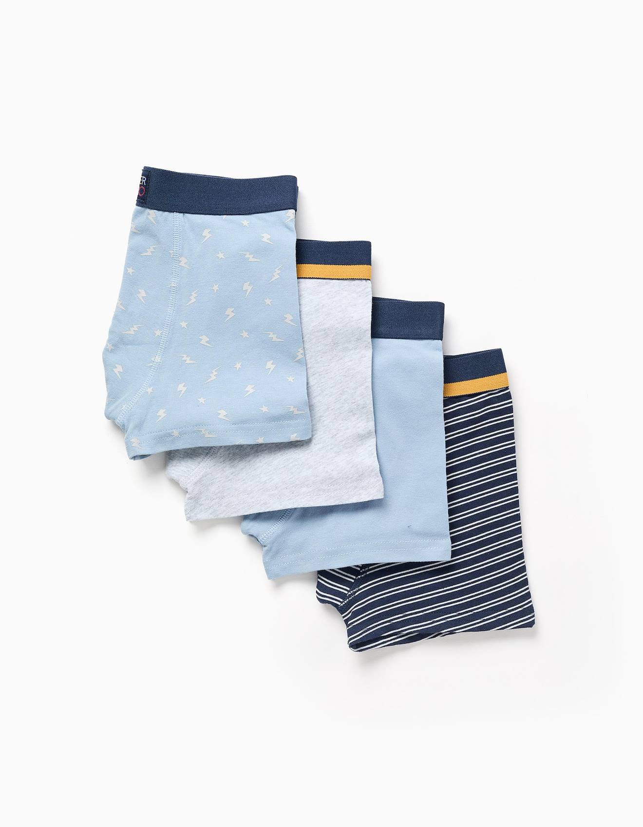 Lot De 4 Boxers Unis/à Imprimés Multicolore
