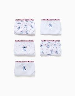 -Lot de 5 culottes en coton avec imprimés stitch