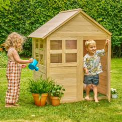 Jouet-Maisonnette cabane enfant bouton d'or cottage bois fsc®