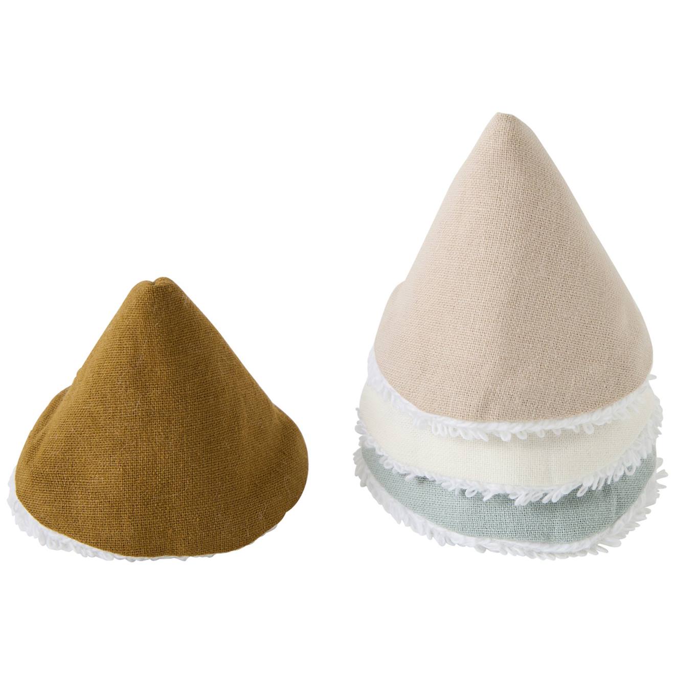 Lot De 4 Cônes Pare Pipi En Coton Marron, Beige, Bleu (Bb&Co) - Couverture