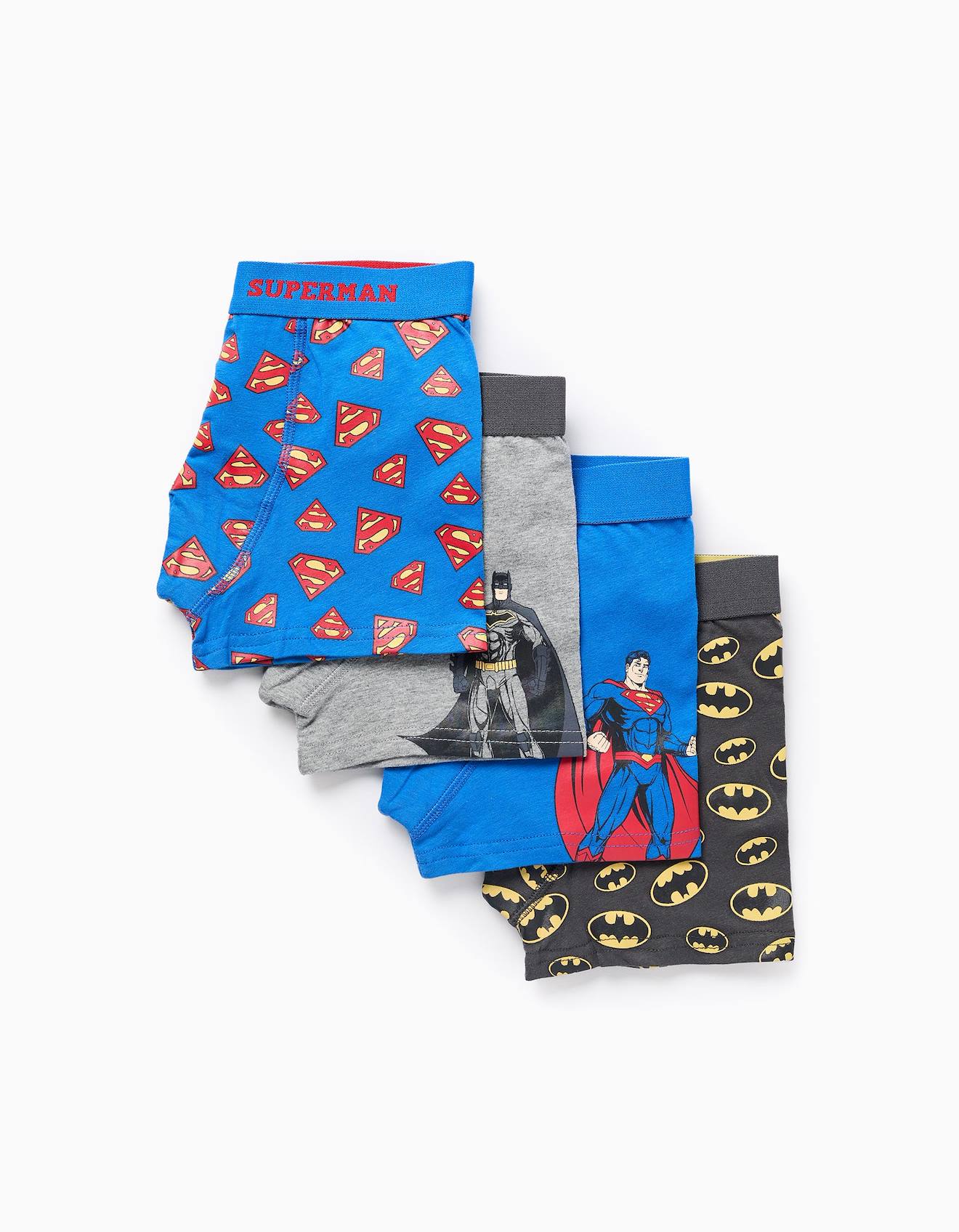 Lot De 4 Boxers Imprims Justice League Multicolore 16$