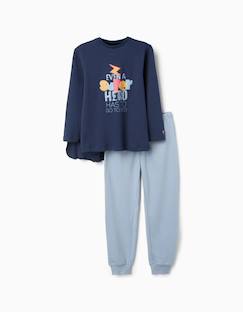-Pyjama en coton à manches longues avec cape amovible