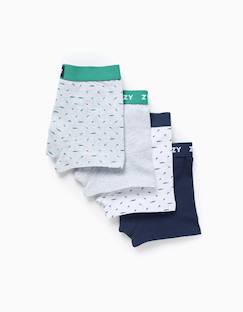 Lot de 4 boxers unis/à imprimés  - vertbaudet enfant