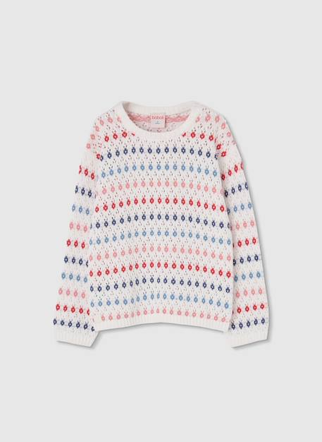 Pull fille coton  - vertbaudet enfant