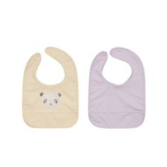 -Lot de 2 bavoirs