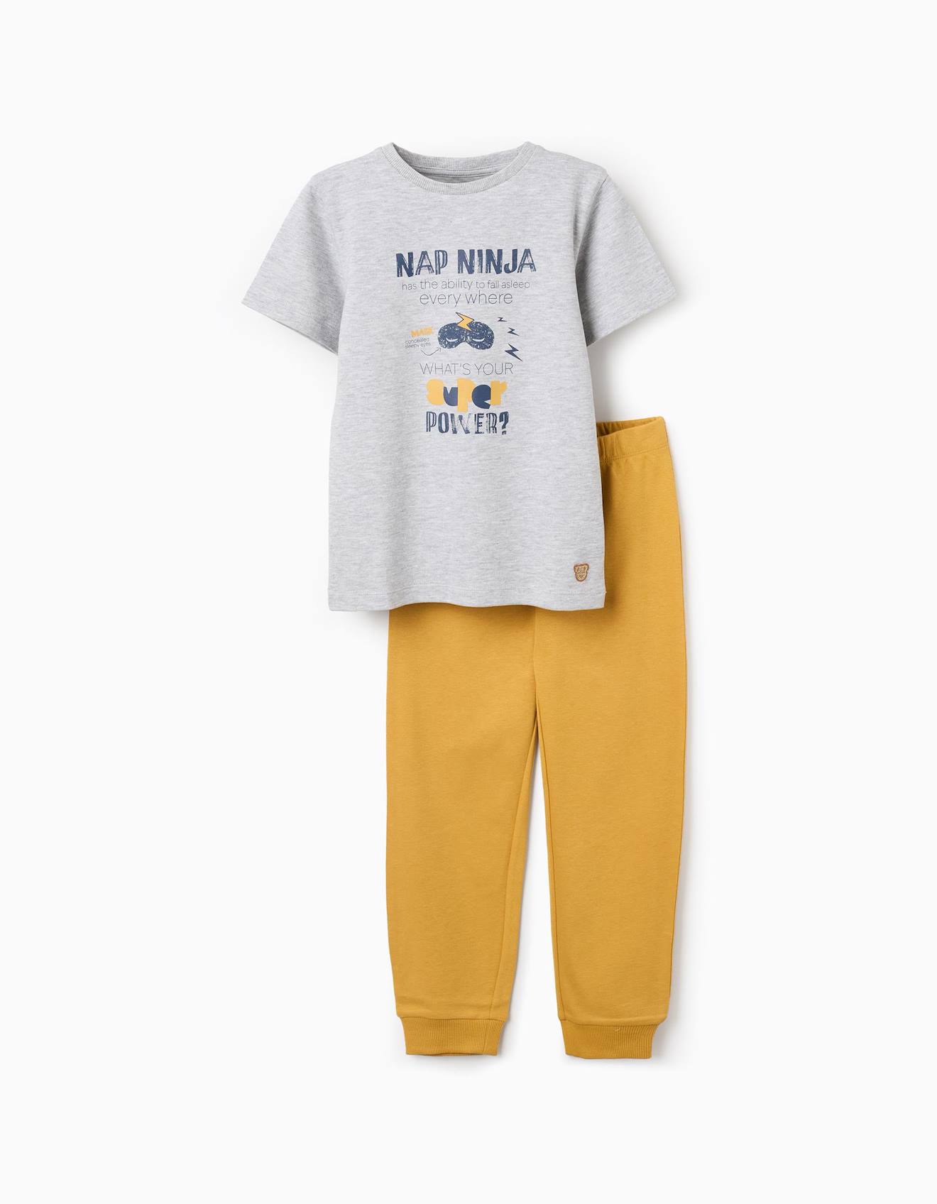 Pyjama En Coton Avec Imprim Nap Ninja Gris Clair 13 €