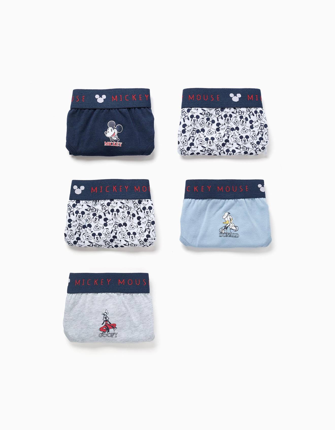 Lot De 5 Slips En Coton Mickey & Friends Multicolore
