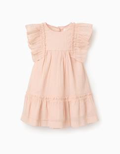 Bébé-Robe, jupe-Robe en crêpe à volants et lurex