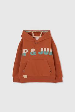 -Sweat-shirt enfant en coton à capuche
