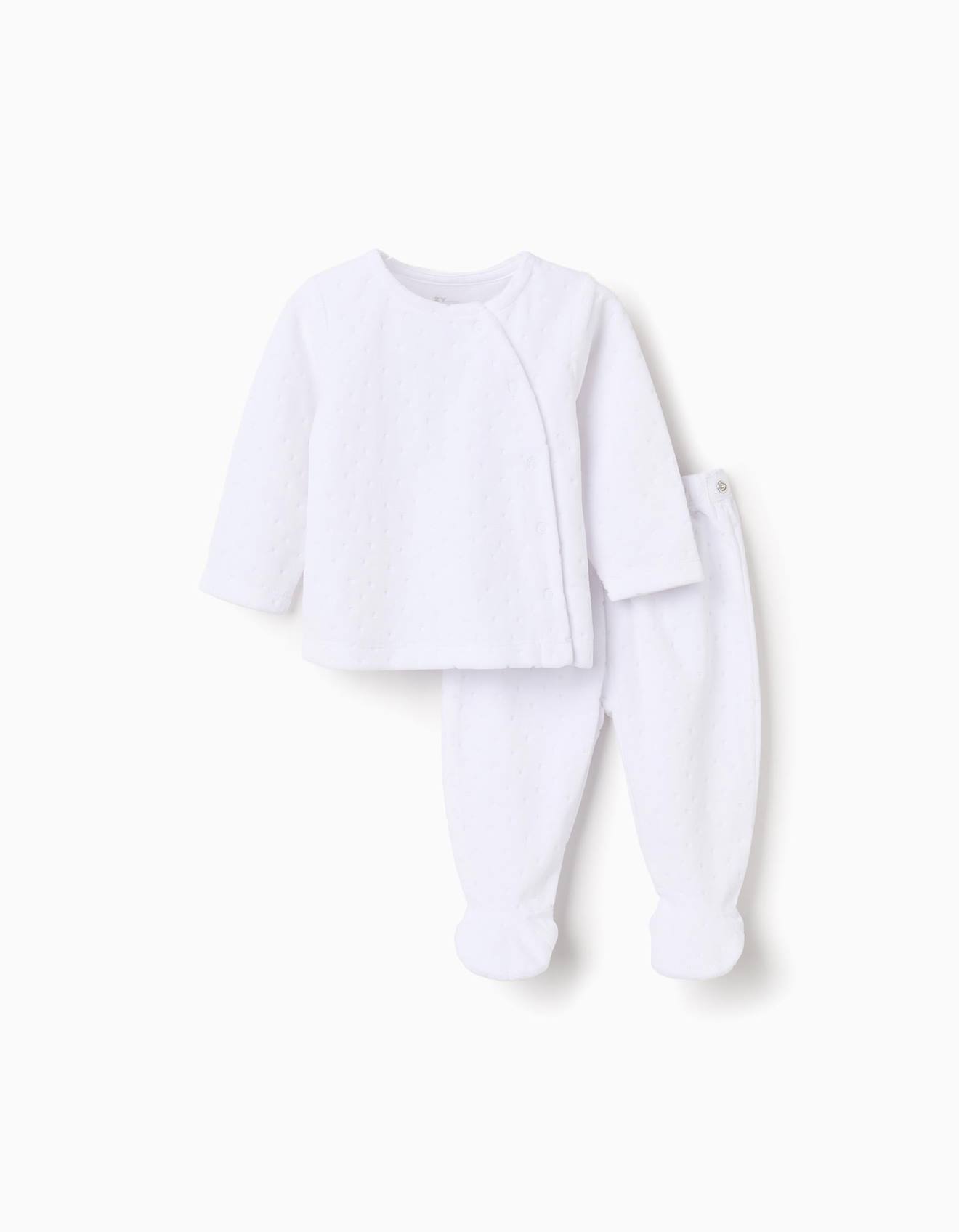 Ensemble En Velours De Pull Pantalon Pieds Blanc 17 €