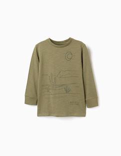 Garçon-T-shirt, polo, sous-pull-T-shirt en coton à manches longues work of art