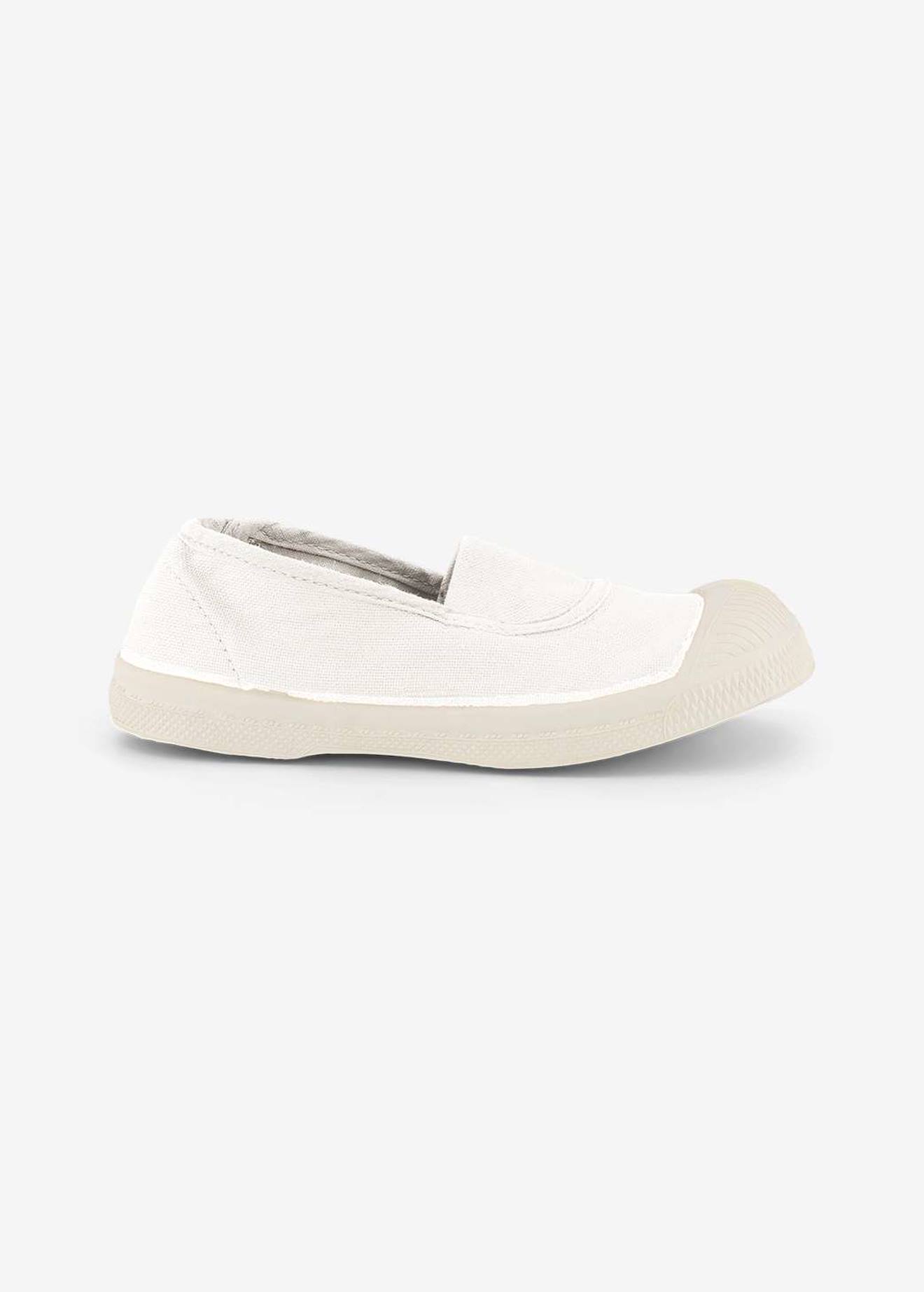 Tennis Elastique Enfant Blanc