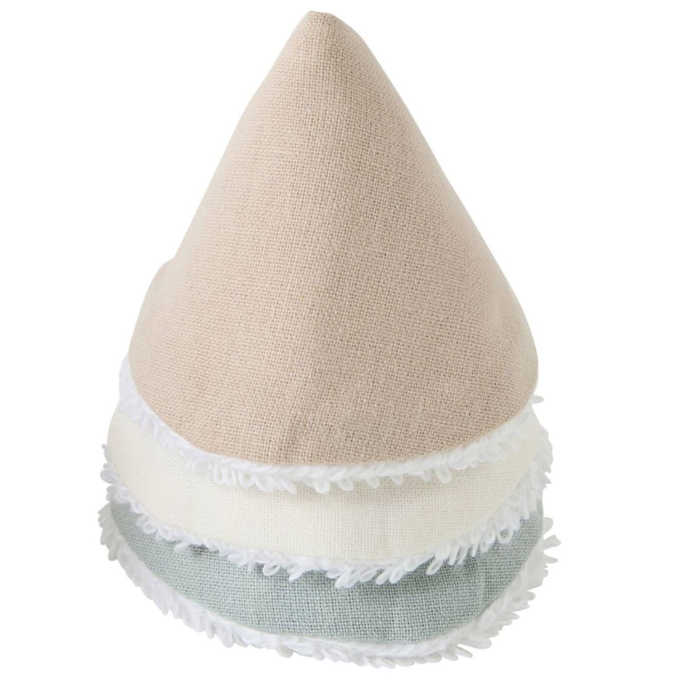 Lot De 4 Cônes Pare Pipi En Coton Marron, Beige, Bleu (Bb&Co) - Image 1
