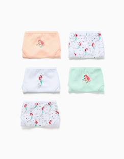 Lot de 5 culottes en coton avec la petite sirène  - vertbaudet enfant