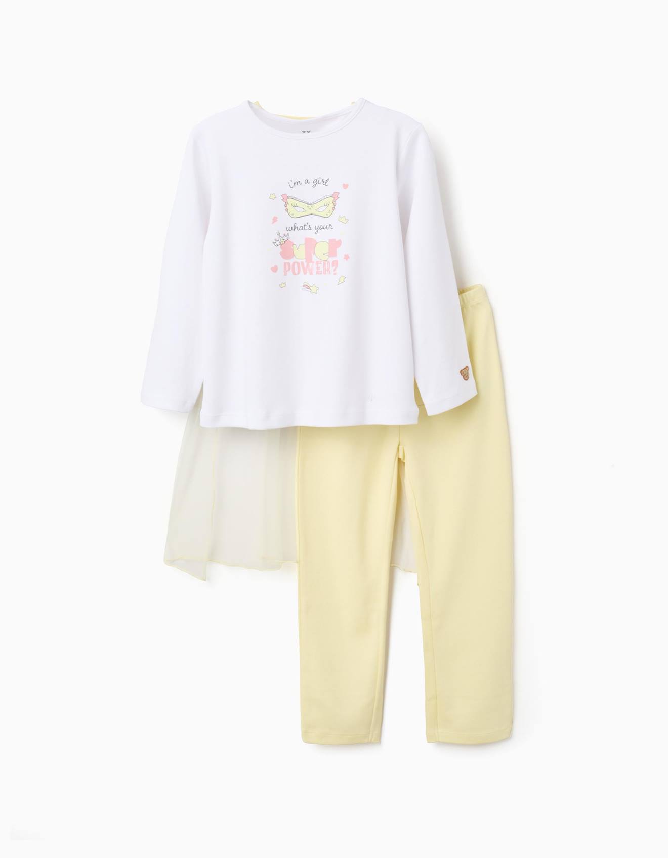 Pyjama Long En Coton Avec Cape Amovible Blanc 16 €