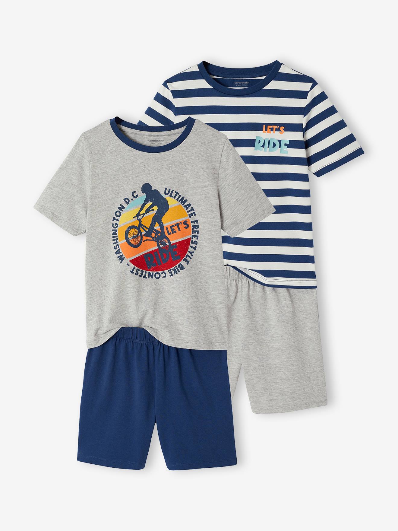 Lot 2 pyjashorts bleu océan
