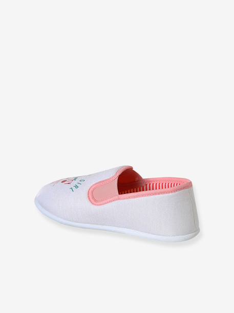 Chausson fille textile élastique rose+rose imprimé+rose pâle 16 - vertbaudet enfant 
