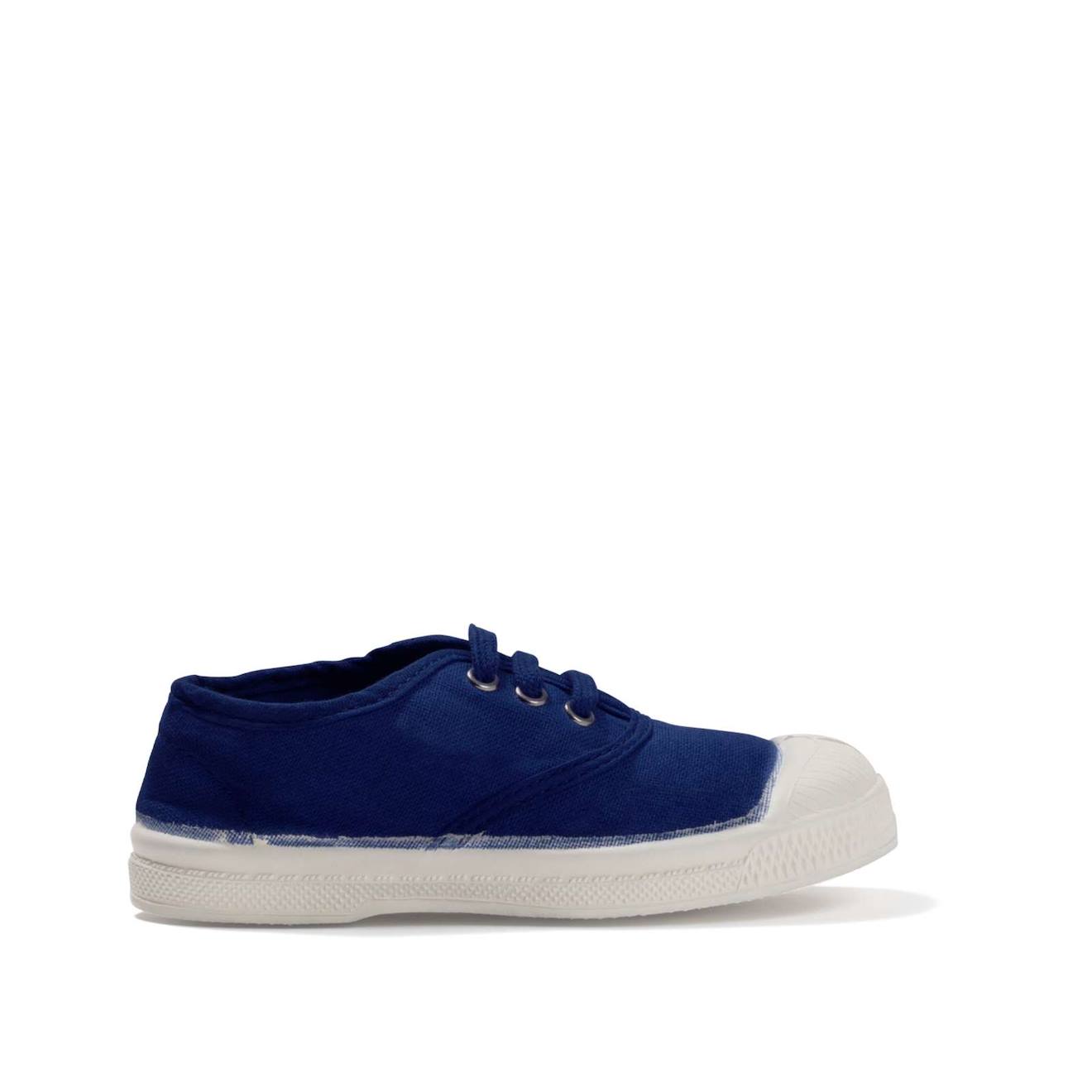 Tennis Lacets Enfant Bleu Vif
